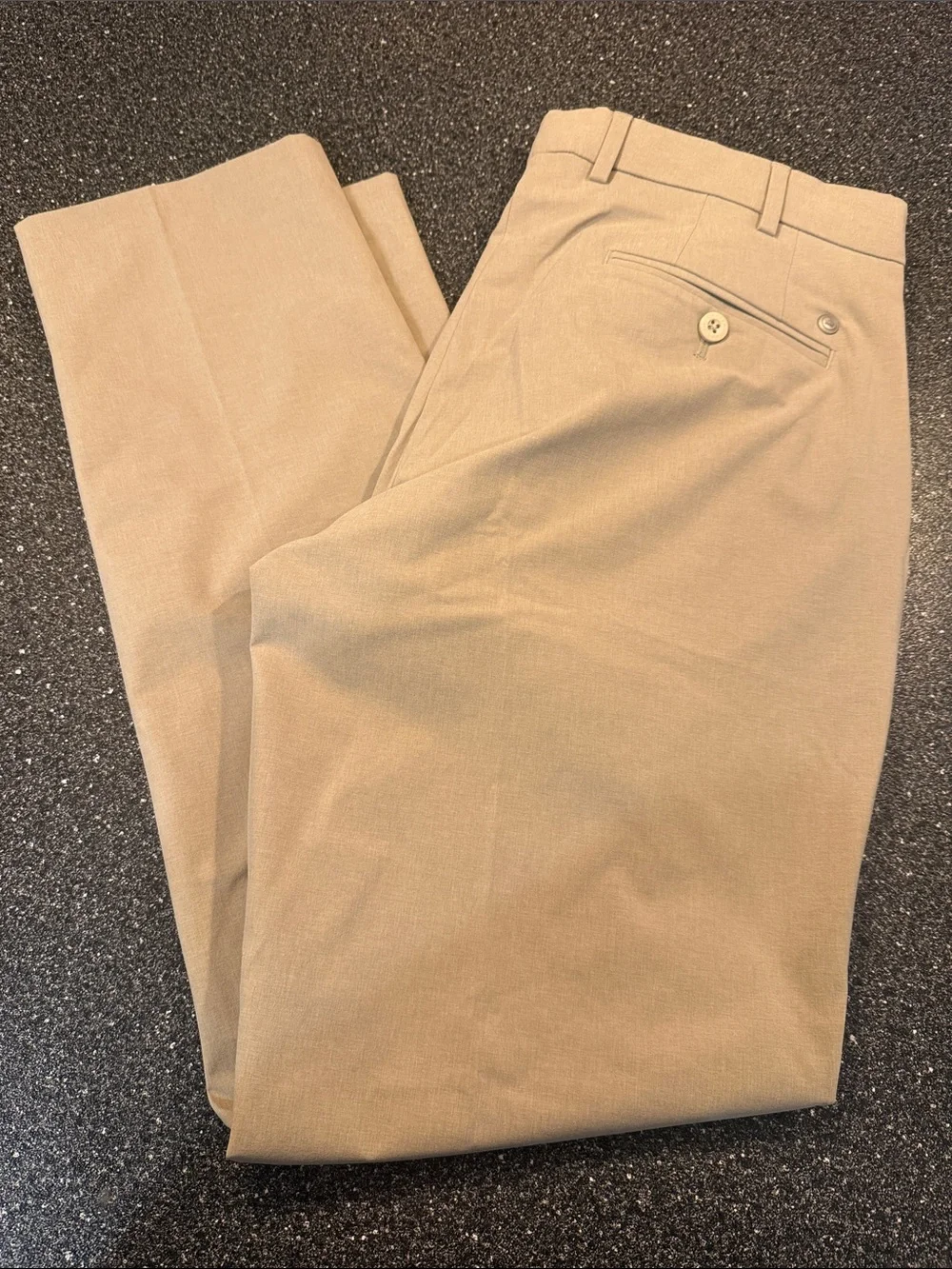 NWT Peter Millar Crown Crafted Tan Flat-Front Chino Pants - size 34